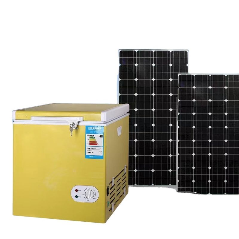 Capacidade 90L 12v 220v ac DC congelador mini-frigorífico para carros arrefecer solar cofre