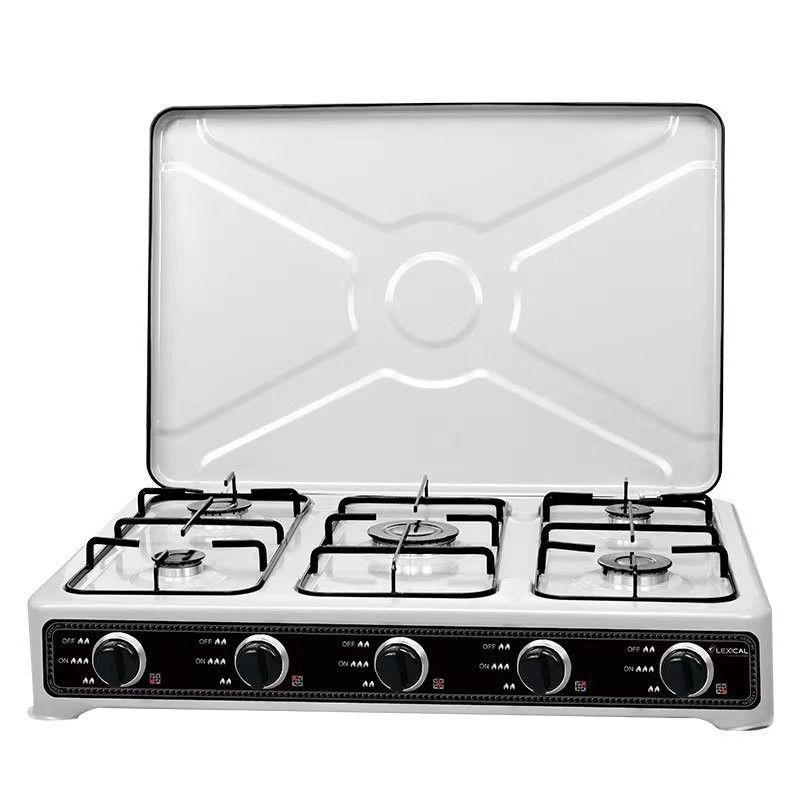 Caixa protetora vidro temperado 5 queimador fogão a gás fogão para aparelho de cozinha de cozinha