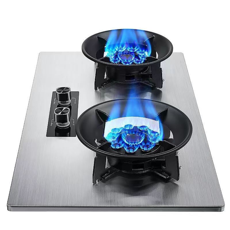 Aparelho de cozinha de cozinha de cozinha Tengao Mesa de borda de metal Top Knob Botão Gás natural / fogão a gás de queimador duplo
