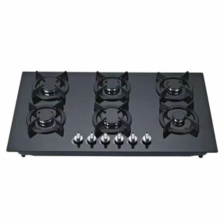 Radiant Coil Burner Electric Cooktop 6 Burner Glass Gas Hob para cozinhar na cozinha
