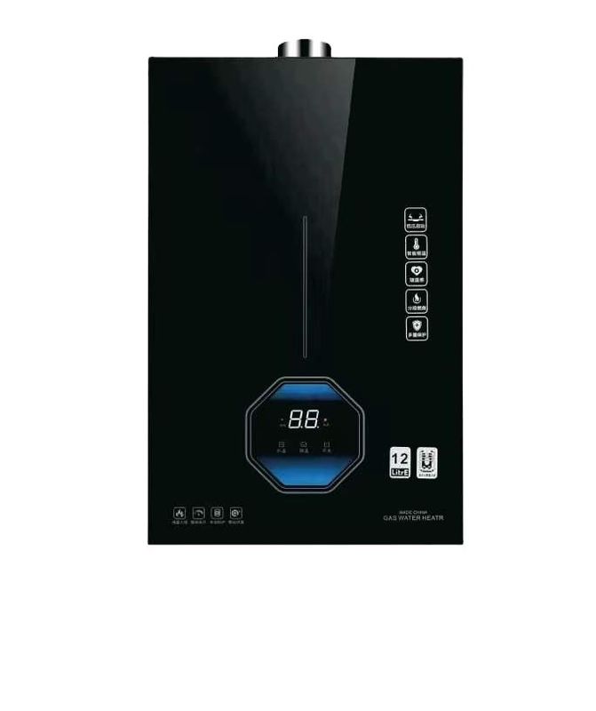 Caldeira de água a gás para automóveis 8L/10L/12L/16L GLP/GNL Propano instantâneo sem reservatório para aquecimento doméstico